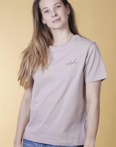 Elsk - Signed Basic Womans Casual T-Shirt - Ash Rose
